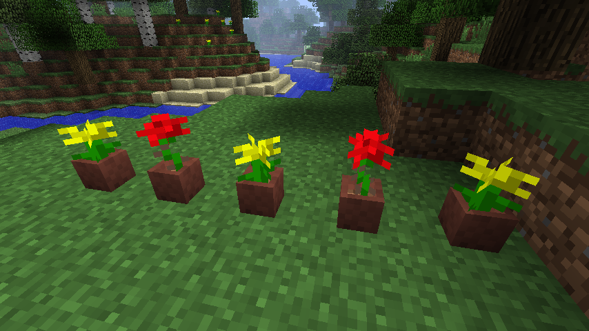 How to make a flower vase in Minecraft