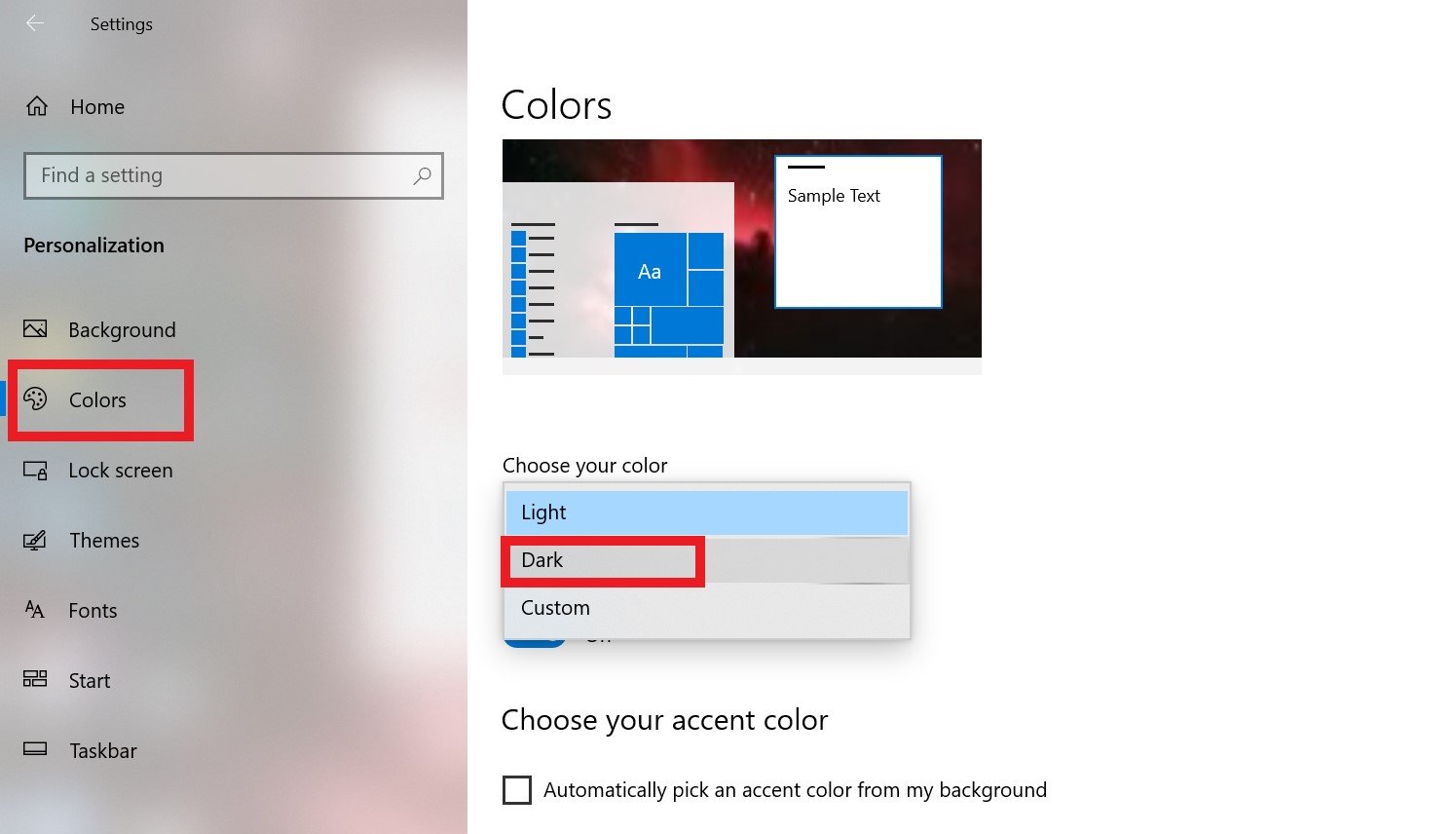 Windows 10 da tungi rejimdagi muammolarni bartaraf etish